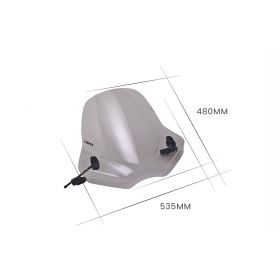 Pare-brise PUIG touring fumé clair 480x535mm pour Yamaha