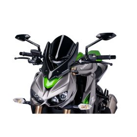 Cupolino PUIG Naked touring nero omologato ABE per Kawasaki