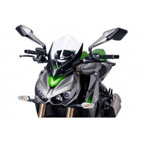 Cupolino PUIG Naked touring trasparente per Kawasaki