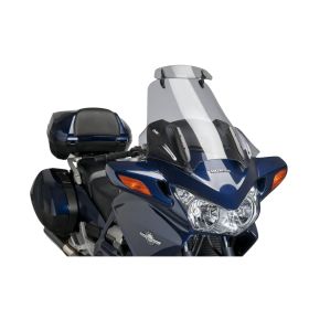 PUIG touring windscreen with light smoke deflector for Honda Pan European