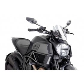 PUIG adjustable transparent sport naked fairing ABE approved for Ducati Diavel