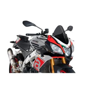 PUIG Z-Racing Dunkelrauch Windschild ABE genehmigt für Aprilia