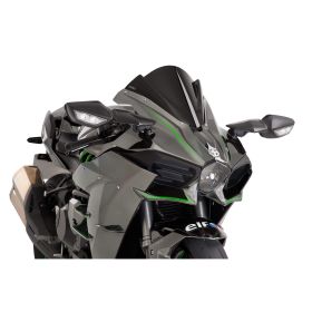 Cupolino PUIG z-racing nero omologato ABE per Kawasaki h2 ninja