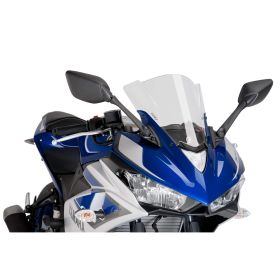 PUIG Z-Racing Transparent Windscreen for Yamaha YZF-R3