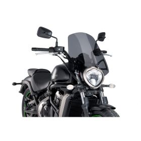 PUIG Naked Touring Dark Smoke Windscreen for Kawasaki