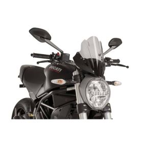 PUIG Sport Klar Rauch Windschild 290x180mm für Ducati