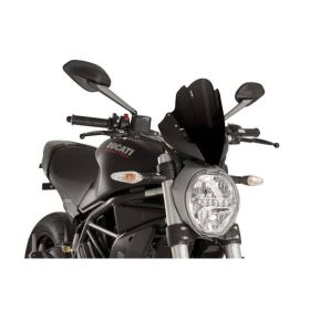 Cupolino PUIG sport nero 290x180mm per Ducati