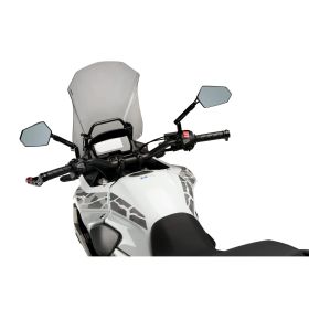 Pare-brise PUIG touring fumé clair 520x310mm pour Honda