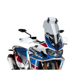 PUIG touring windshield with light smoke deflector for Honda