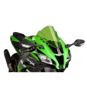PUIG z-racing windshield green 350x300mm for Kawasaki