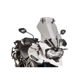 PUIG touring windscreen with light smoke deflector for Triumph Tiger Explorer