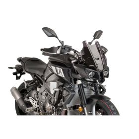 Pare-brise fumé noir PUIG touring 360x320mm pour Yamaha