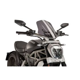Pare-brise réglable PUIG Naked Touring fumé léger approuvé ABE pour Ducati