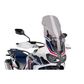 Pare-brise réglable PUIG Touring Light Smoke pour Honda