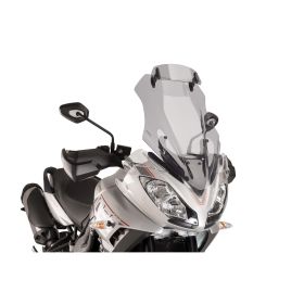 PUIG touring windshield with light smoke deflector for Triumph Tiger Sport