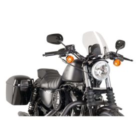 PUIG Naked Touring Transparent ABE Approved Windscreen for Harley Davidson