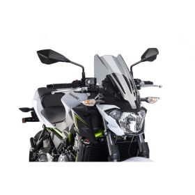 PUIG Naked Touring Klar Rauch Windschutzscheibe für Kawasaki Z650