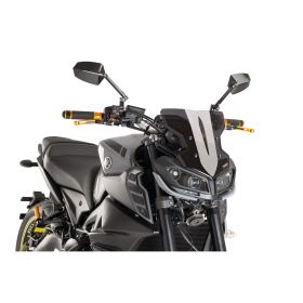 Pare-brise PUIG Dark Smoke approuvé ABE Naked Sport pour Yamaha
