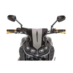 Pare-brise PUIG Dark Smoke approuvé ABE Naked Sport pour Yamaha