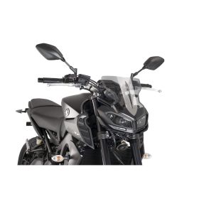 PUIG carénage de sport nu fumé léger homologué ABE pour Yamaha