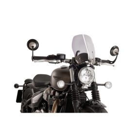 Cupolino PUIG Naked touring fumè chiaro per Triumph bonneville bobber