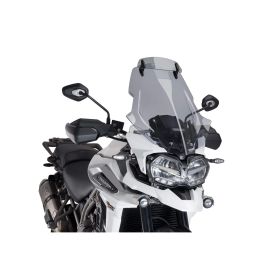 Cupolino PUIG touring con deflettore fumè chiaro per Triumph