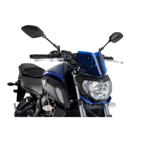Pare-brise PUIG Naked Sport Bleu ABE approuvé pour Yamaha MT-07