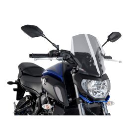 PUIG Naked Touring Windshield Light Smoke for Yamaha MT-07