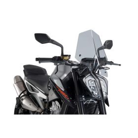 PUIG Clear Smoke Naked Sport Windshield ABE Approved for Ktm