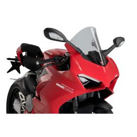 Pare-brise PUIG r-racer fumé léger homologué ABE pour Ducati
