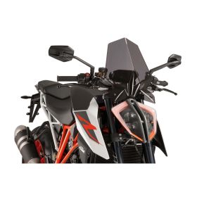 PUIG Dark Smoke Naked Sport Windscreen for KTM R Super Duke