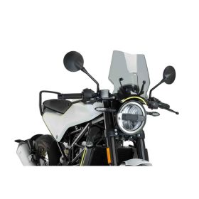 Carénage nu sport PUIG fumé clair pour Husqvarna