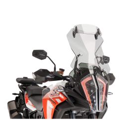 PUIG touring windshield with light smoke deflector for KTM R/S Super Adventure