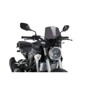 Pare-brise PUIG Dark Smoke Naked Sport approuvé ABE pour Honda