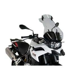 PUIG touring plus windshield with light smoke deflector for BMW