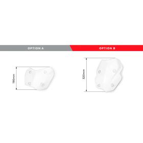 PUIG touring plus windshield with light smoke deflector for BMW