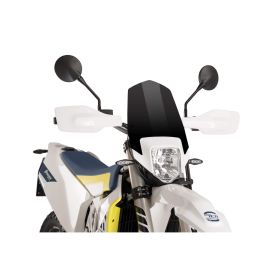 PUIG Schwarzes Sport Naked Windschild ABE genehmigt für Husqvarna