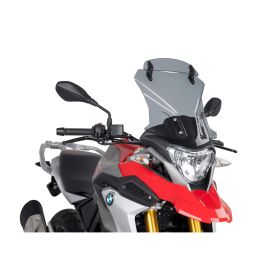 PUIG Touring Windshield with Light Smoke Deflector for BMW GS G 310