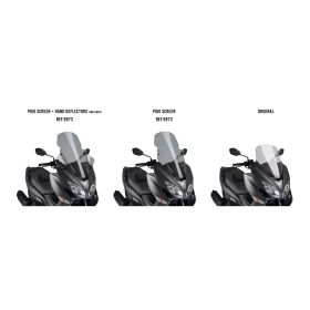 Pare-brise transparent fumé PUIG V-Tech Touring pour Suzuki Burgman