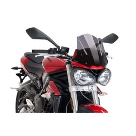 PUIG dark smoked naked sport fairing for Triumph Street Triple S