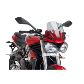Cupolino PUIG naked sport fumè chiaro per Triumph street triple s