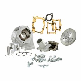 Cilindro QUATTRINI M-200 alluminio 67mm travasi 56,5mm corsa con testa inclusa