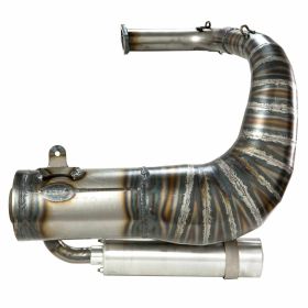 QUATTRINI Racing M3-200 Auspuff lackierter Stahl Schalldämpfer links Aluminium