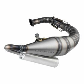 QUATTRINI Racing M1L Auspuff lackierter Stahl Schalldämpfer Aluminium Silber links