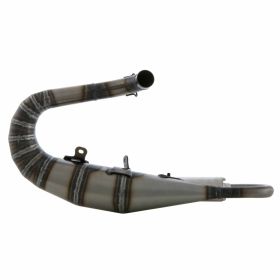 QUATTRINI Racing M3PX Auspuff mit klarem Stahl-Schalldämpfer Aluminium Silber links