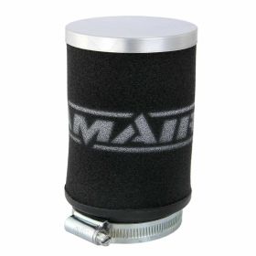 RAMAIR MC Luftfilter für MIKUNI TMX 27/30 Schwarz mit Aluminiumdeckel