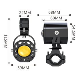 Projecteurs supplémentaires longue portée LED RBMAX ronds 12V 50W approuvés 3000 lm