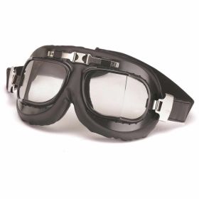 REDBIKE NAVIGATOR schwarze Pilotenbrille mit klarem Glas
