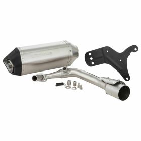 Silencieux REMUS Racing acier inoxydable argenté siège lambda sans catalyseur et passage