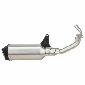 Silencieux REMUS Racing acier inoxydable argenté siège lambda sans catalyseur et passage